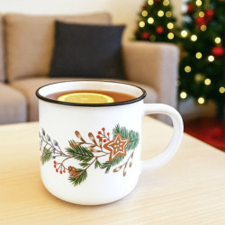 Kubek ceramiczny gałązki 330ml