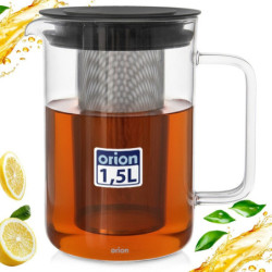 Dzbanek z zaparzaczem do herbaty szklany żaroodporny 1,55 l