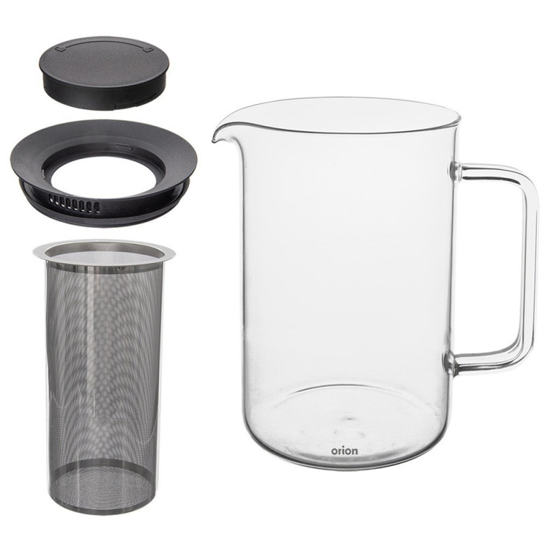 Dzbanek z zaparzaczem do herbaty szklany żaroodporny 1,55 l