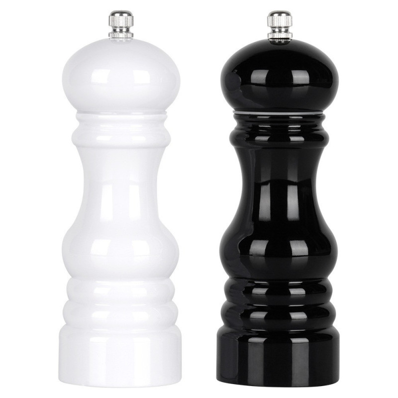 Młynek do pieprzu i soli 2szt. 18cm Black and White