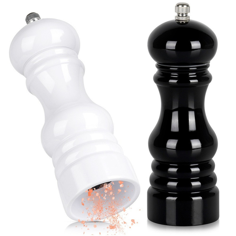 Młynek do pieprzu i soli 2szt. 18cm Black and White