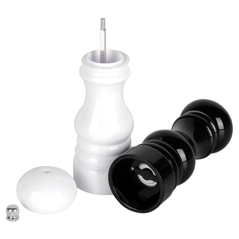 Młynek do pieprzu i soli 2szt. 18cm Black and White
