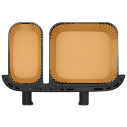 WELLHAUS Wkład do frytkownicy Air Fryer Kwadrat 20x20 cm x50sztuk + Wkład do frytkownicy Air Fryer Prostokąt 19,5x13cm x50 sztuk