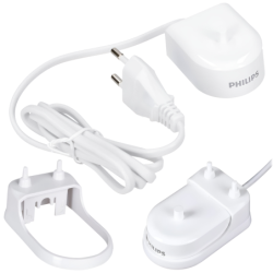 Podstawka zamiennik do Philips, na ładowarkę i 2 końcówki + Ładowarka EU do szczoteczek HX