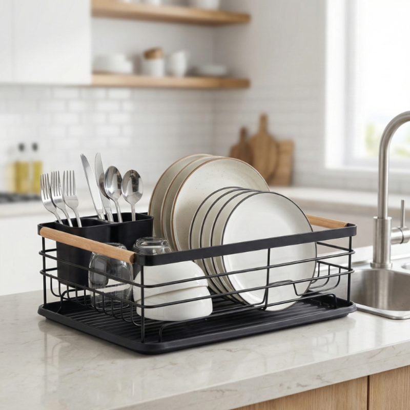 Ociekacz do naczyń XL WELLHAUS czarny