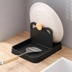 Podstawka pod chochle/pokrywkę - czarna