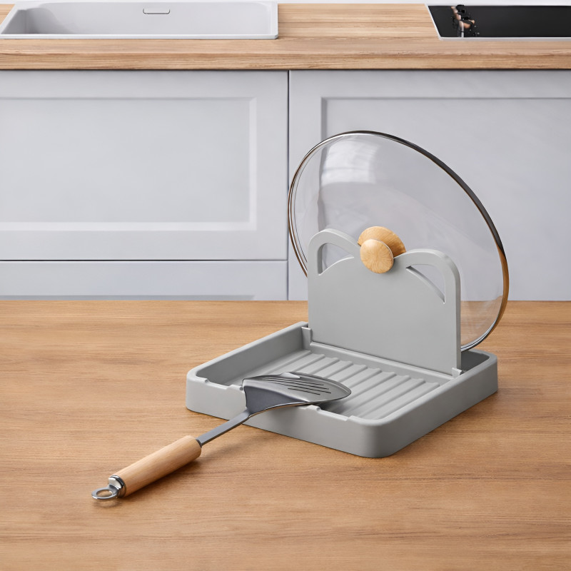 Podstawka pod chochlę/pokrywkę - szara