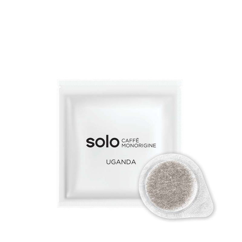 Zestaw 100 saszetek E.S.E. kawy SOLO Caffè Monorigine Uganda do ekspresów Polti