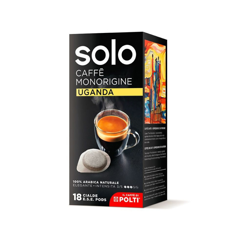 Zestaw degustacyjny 54 saszetek E.S.E. kawy SOLO Caffè Monorigine do ekspresów Polti