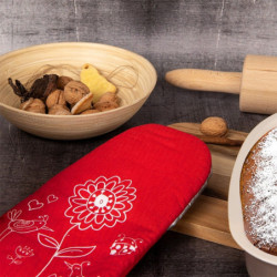 Rękawica kuchenna teflonowa czerwona 25,5 cm