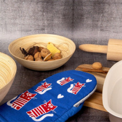 Rękawica kuchenna teflonowa niebieska 25,5 cm