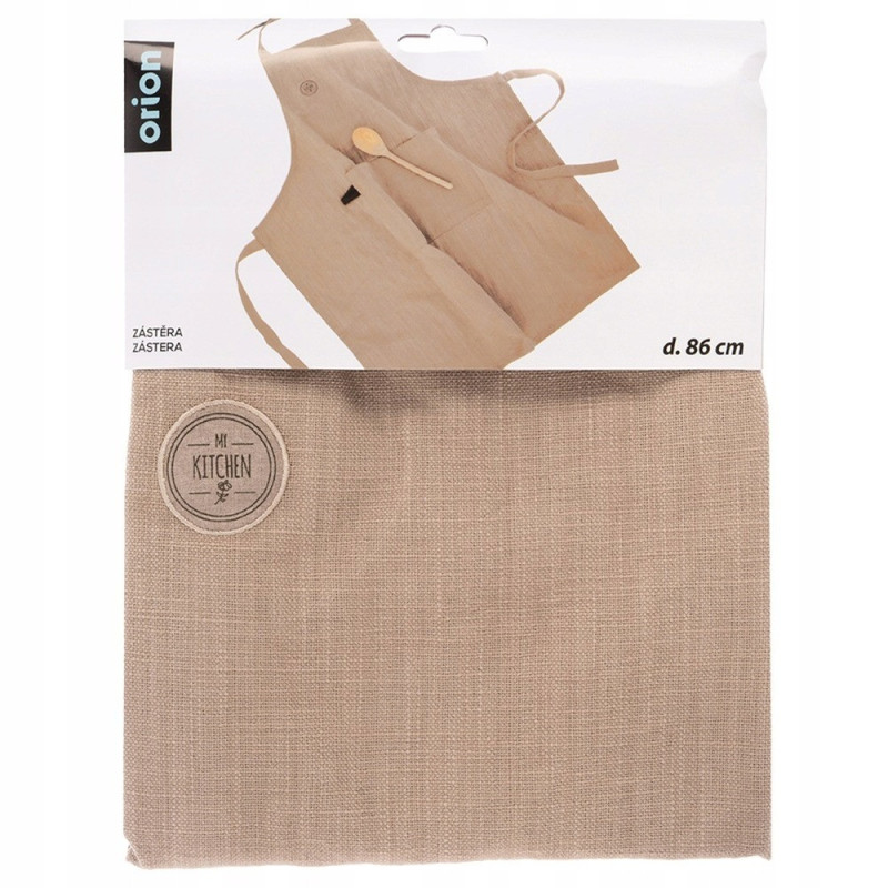 artuch kuchenny bawełniany wiązany brązowy