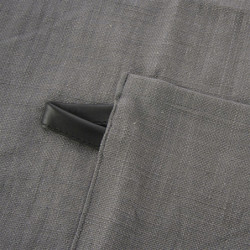 Fartuch kuchenny bawełniany wiązany szary