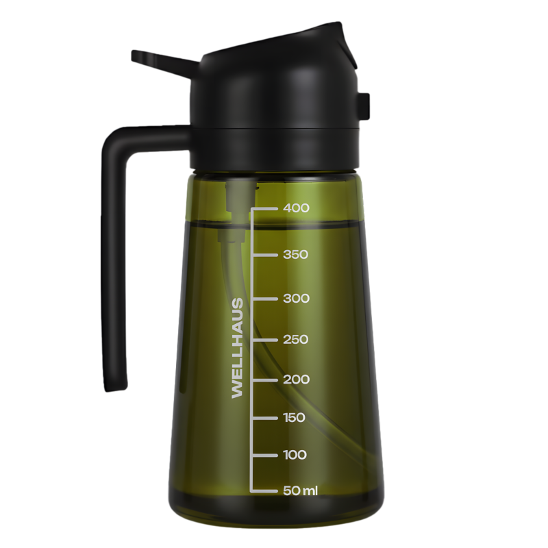 Dyspenser do oleju/octu 470ml czarny WELLHAUS