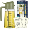 Dyspenser do oleju/octu zielony 470ml WELLHAUS