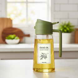 Dyspenser do oleju/octu zielony 470ml WELLHAUS