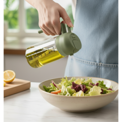 Dyspenser do oleju/octu zielony 470ml WELLHAUS