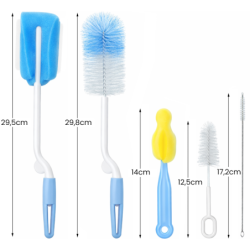 Zestaw szczotek do czyszczenia butelek BLUE