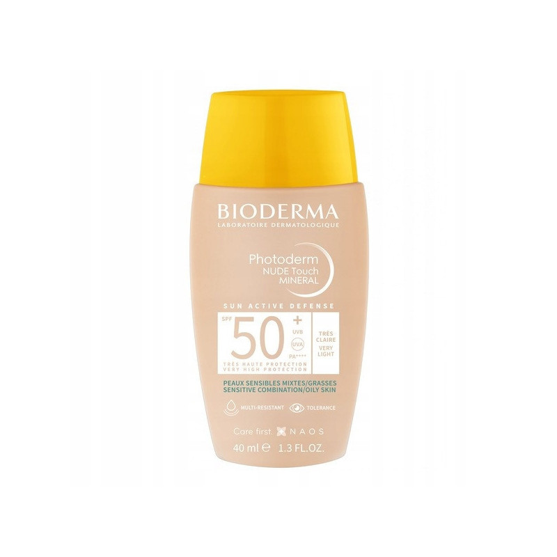 Bioderma Photoderm Nude Touch Mineral SPF50+ podkład do twarzy TRES CLAIRE F40ML