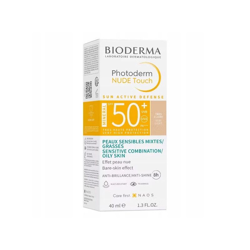 Bioderma Photoderm Nude Touch Mineral SPF50+ podkład do twarzy TRES CLAIRE F40ML