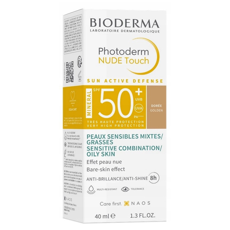 Bioderma Photoderm Nude Touch Mineral SPF50+ podkład do twarzy CLAIRE F40ML