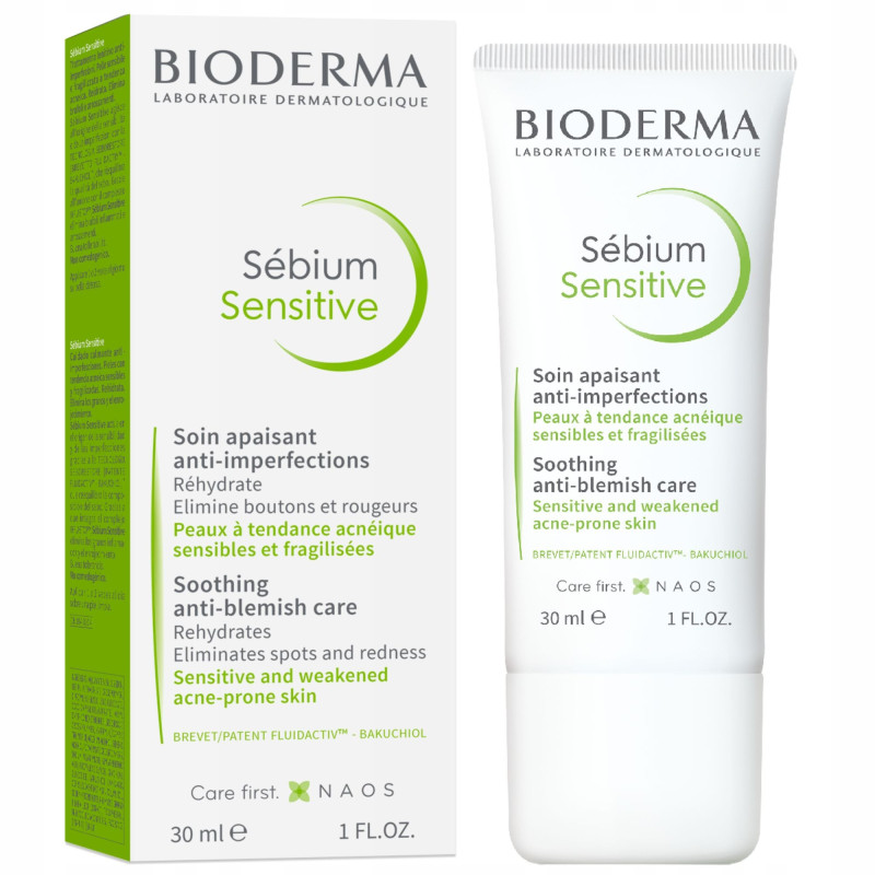 Bioderma Sebium Sensitive łagodzący krem 30 ml