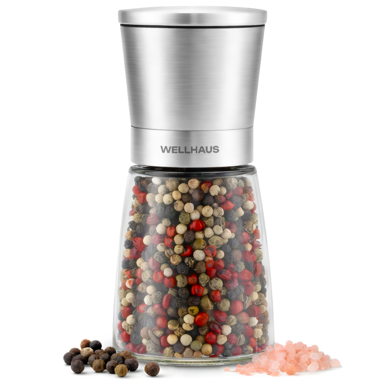WELLHAUS Ręczny młynek do soli i pieprzu