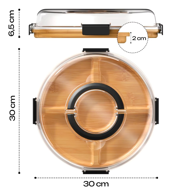 Deska przenośna okrągła RE250604 -8J WELLHAUS
