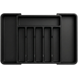 Organizer na sztućce do szuflady czarny mały WELLHAUS