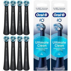 2x Końcówka Oral-B iO ULTIMATE CLEAN Black 4-PAK