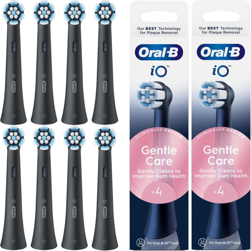 2x Końcówka Oral-B iO GENTLE CARE/SANFTE BLACK 4-PAK
