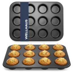 Forma do pieczenia babeczek 12 sztuk czarna