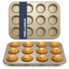 Forma do pieczenia babeczek 12 sztuk złota