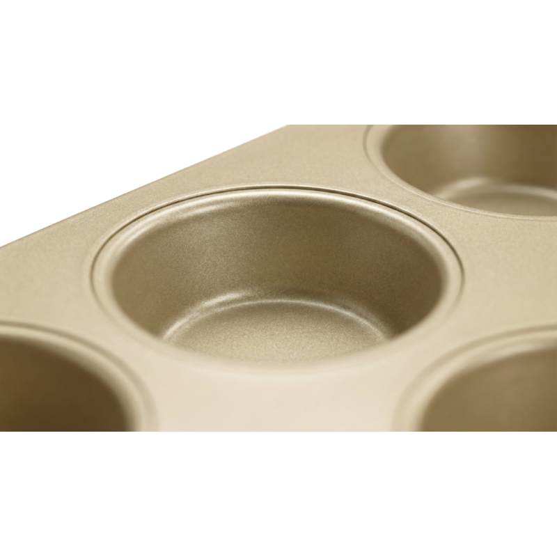 Forma do pieczenia babeczek 12 sztuk złota