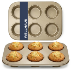 Forma do pieczenia babeczek 6 sztuk złota