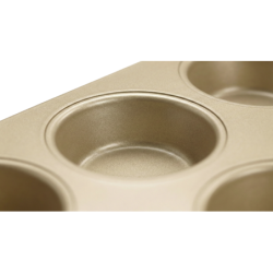 Forma do pieczenia babeczek 6 sztuk złota