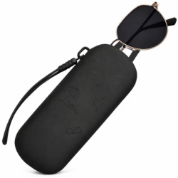 Etui na kosmetyki czarne z uchwytem NELIPS