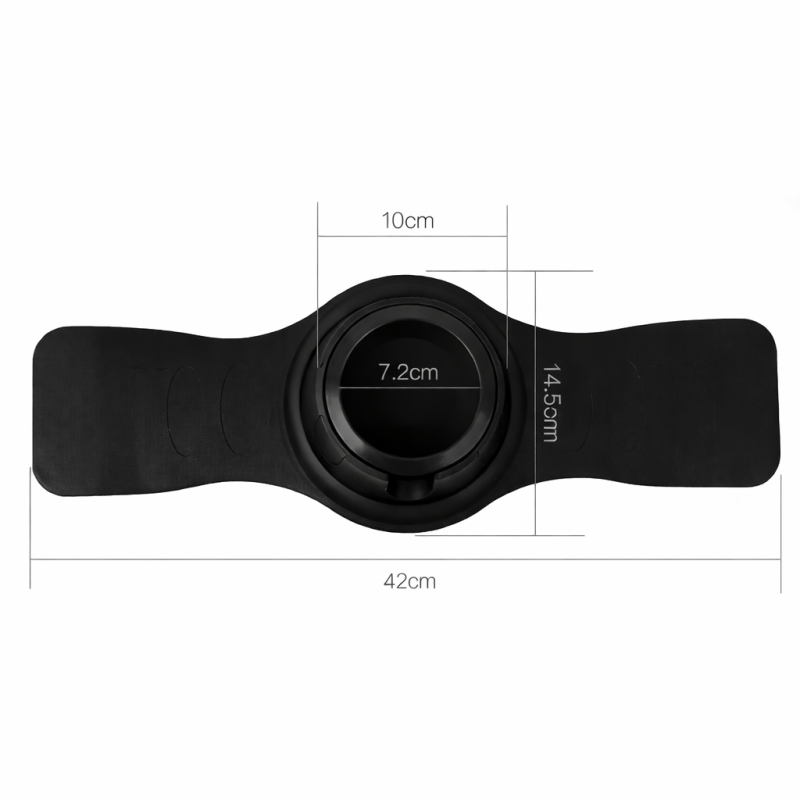 Podstawka na kieliszek/kubek czarna NELIPS