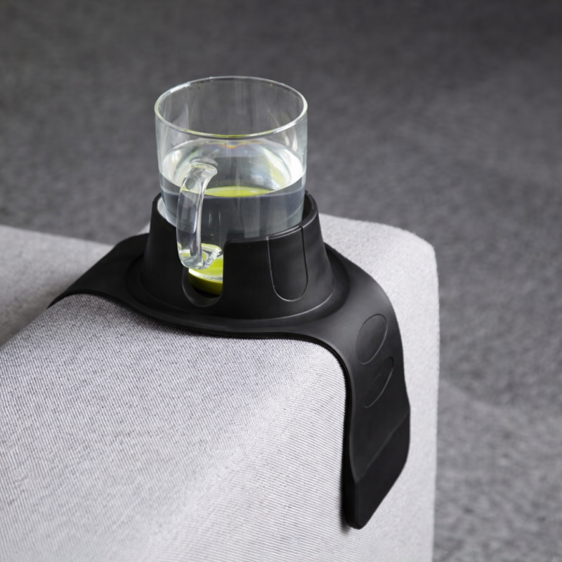 Podstawka na kieliszek/kubek czarna NELIPS