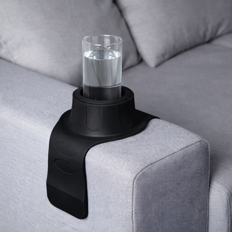 Podstawka na kieliszek/kubek czarna NELIPS