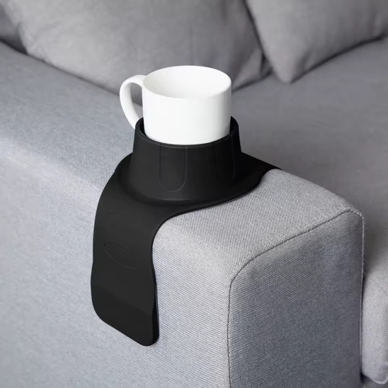 Podstawka na kieliszek/kubek czarna NELIPS