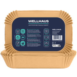 WELLHAUS Wkład do frytkownicy Air Fryer Prostokąt 22x14 cm x50sztuk