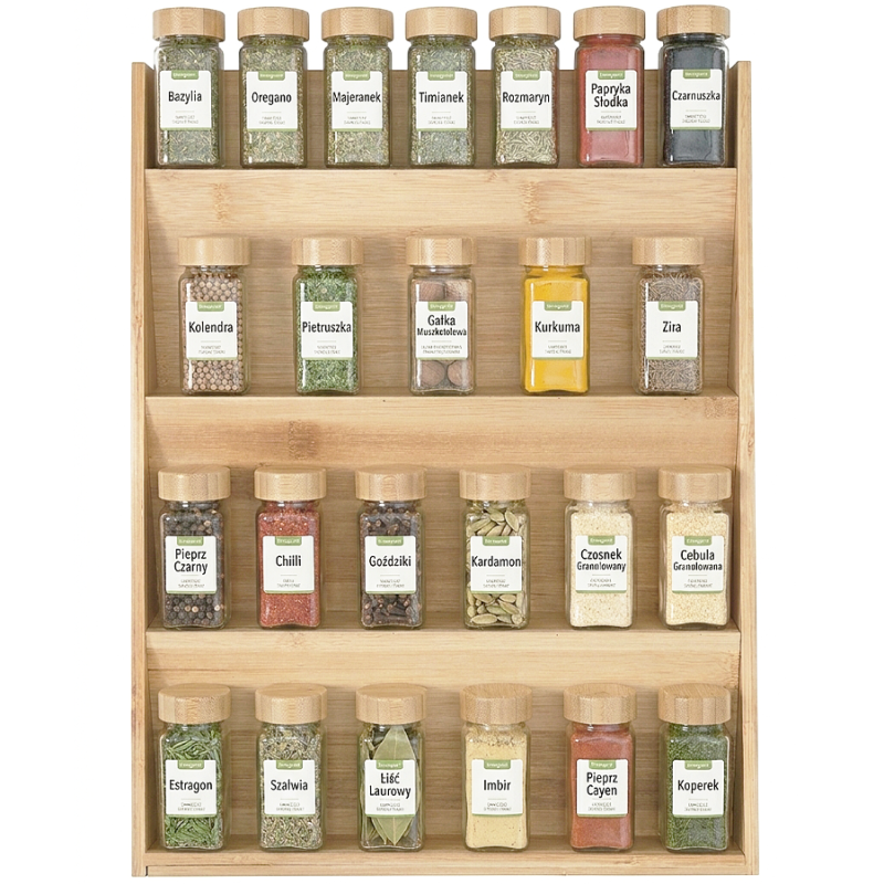 Wkład do szuflady na przyprawy bambusowy WELLHAUS