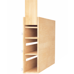 Bambusowy pojemnik na folie aluminiową WELLHAUS