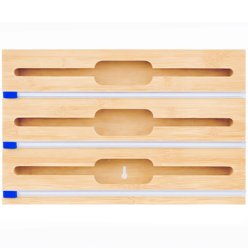 Bambusowy pojemnik na folie aluminiową WELLHAUS