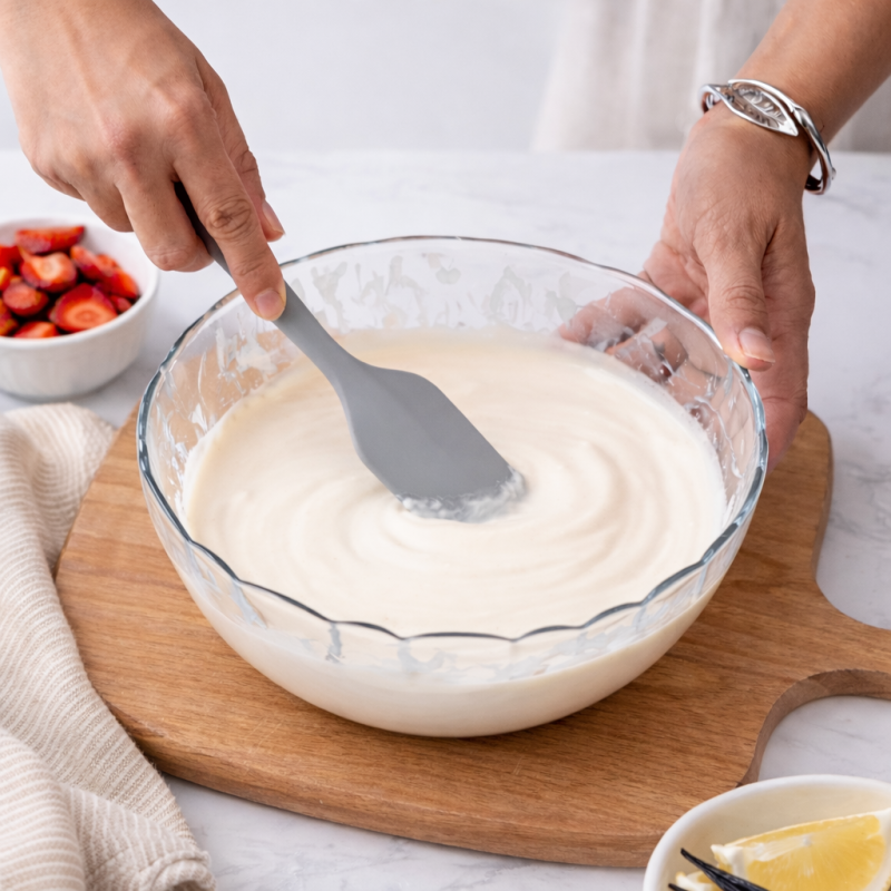 Szpatułka kuchenna silikonowa - szara WELLHAUS