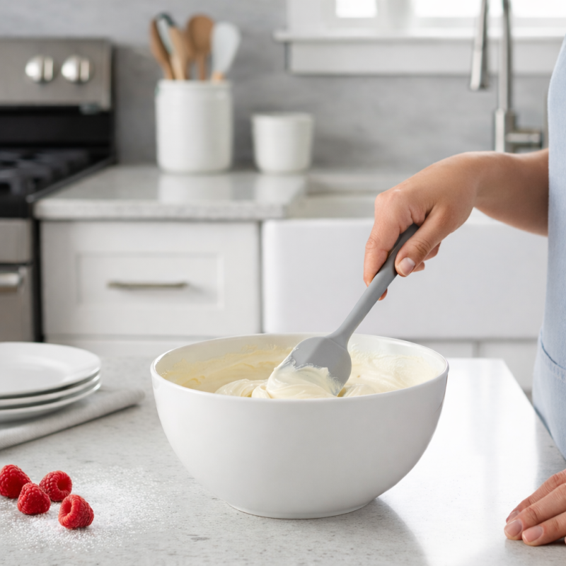 Szpatułka kuchenna silikonowa - szara WELLHAUS