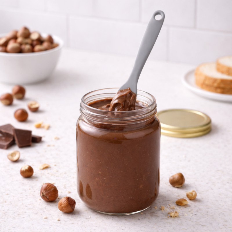 Silikonowa szpatułka do słoików - szara WELLHAUS