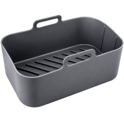 Wkład silikonowy do airfryer WELLHAUS 20 cm x 12,5 cm prostokątny szary