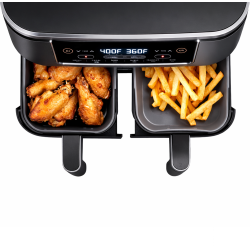 Wkład silikonowy do airfryer WELLHAUS 20 cm x 12,5 cm prostokątny szary